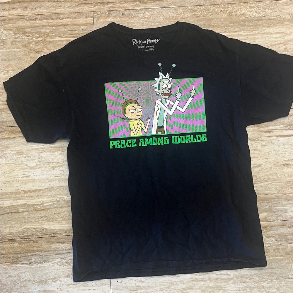 Rick and Morty Men's Black Tee